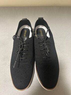 Cole Haan Black Knit Lace-Up